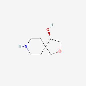 molecular formula C8H15NO2 B15218670 (S)-2-Oxa-8-azaspiro[4.5]decan-4-ol 