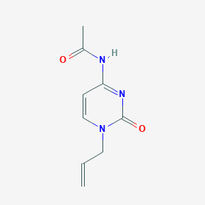 molecular formula C9H11N3O2 B15218681 N-[2-Oxo-1-(prop-2-en-1-yl)-1,2-dihydropyrimidin-4-yl]acetamide CAS No. 667918-49-2