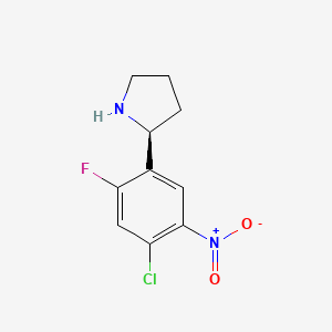 (S)-2-(4-Chloro-2-fluoro-5-nitrophenyl)pyrrolidine