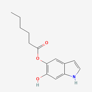 6-Hydroxy-1H-indol-5-yl hexanoate