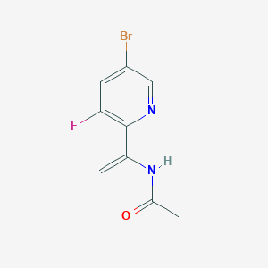 molecular formula C9H8BrFN2O B1521870 N-(1-(5-溴-3-氟吡啶-2-基)乙烯基)乙酰胺 CAS No. 887143-43-3