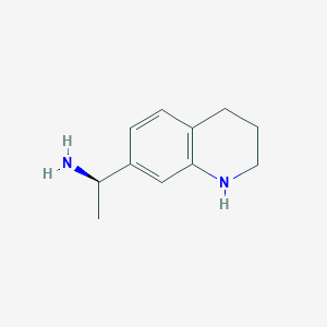 molecular formula C11H16N2 B15218753 (R)-1-(1,2,3,4-Tetrahydroquinolin-7-yl)ethan-1-amine 