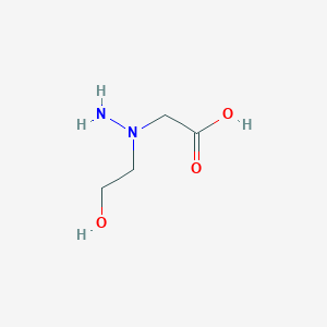 [1-(2-Hydroxyethyl)hydrazinyl]acetic acid