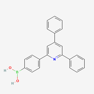 molecular formula C23H18BNO2 B15218781 (4-(4,6-Diphenylpyridin-2-yl)phenyl)boronic acid 