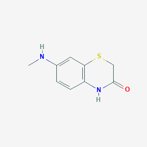 molecular formula C9H10N2OS B15218783 7-(Methylamino)-2H-benzo[b][1,4]thiazin-3(4H)-one 