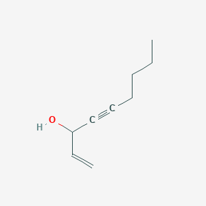 molecular formula C9H14O B15218796 Non-1-en-4-yn-3-ol 