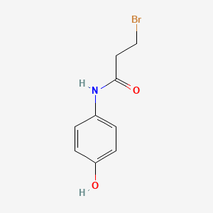 molecular formula C9H10BrNO2 B15218800 3-bromo-N-(4-hydroxyphenyl)propanamide 