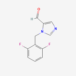 1-[(2,6-Difluorophenyl)methyl]-1H-imidazole-5-carbaldehyde