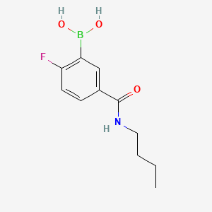 molecular formula C11H15BFNO3 B1521881 (5-(Butylcarbamoyl)-2-fluorophenyl)boronic acid CAS No. 874289-50-6