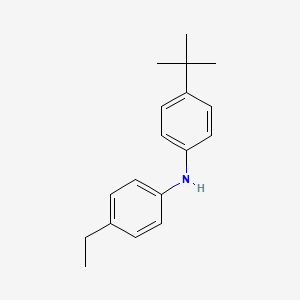 molecular formula C18H23N B15218830 4-tert-Butyl-N-(4-ethylphenyl)aniline CAS No. 642473-66-3