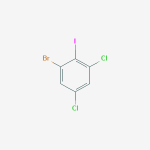 molecular formula C6H2BrCl2I B1521887 1-Bromo-3,5-dichloro-2-iodobenzene CAS No. 81067-44-9