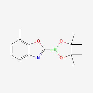 7-Methyl-2-(4,4,5,5-tetramethyl-1,3,2-dioxaborolan-2-yl)benzo[d]oxazole