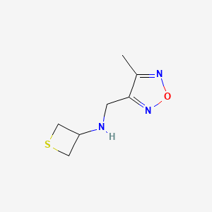 N-((4-Methyl-1,2,5-oxadiazol-3-yl)methyl)thietan-3-amine