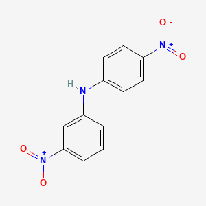 molecular formula C12H9N3O4 B15218938 3-Nitro-N-(4-nitrophenyl)benzenamine CAS No. 15979-87-0