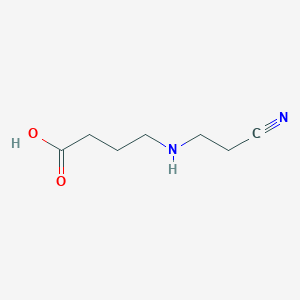 molecular formula C7H12N2O2 B15219025 4-((2-Cyanoethyl)amino)butanoic acid CAS No. 85839-16-3