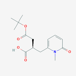 (R)-4-(tert-Butoxy)-2-((1-methyl-6-oxo-1,6-dihydropyridin-2-yl)methyl)-4-oxobutanoic acid