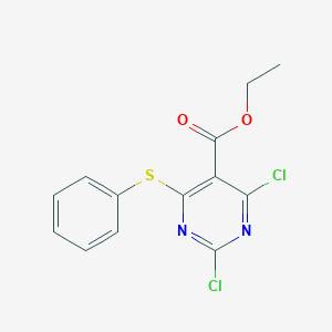 Ethyl 2,4-dichloro-6-(phenylsulfanyl)pyrimidine-5-carboxylate