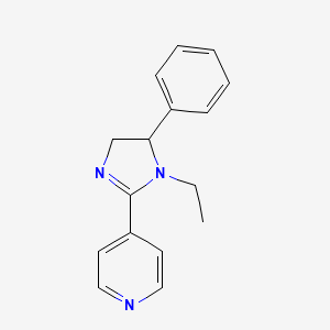 1-Ethyl-2-(4-pyridyl)-5-phenylimidazoline