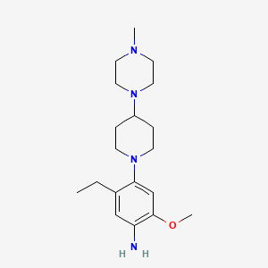 5-Ethyl-2-methoxy-4-(4-(4-methylpiperazin-1-yl)piperidin-1-yl)aniline