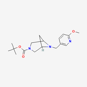 tert-Butyl 6-((6-methoxypyridin-3-yl)methyl)-3,6-diazabicyclo[3.1.1]heptane-3-carboxylate