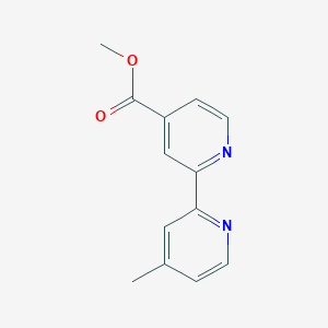 molecular formula C13H12N2O2 B15219091 Methyl 4'-methyl-[2,2'-bipyridine]-4-carboxylate 