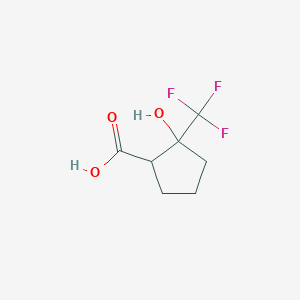 2-Hydroxy-2-(trifluoromethyl)cyclopentanecarboxylic acid