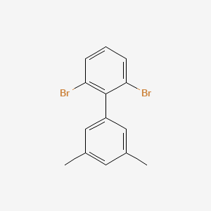 molecular formula C14H12Br2 B15219132 2,6-Dibromo-3',5'-dimethyl-1,1'-biphenyl 