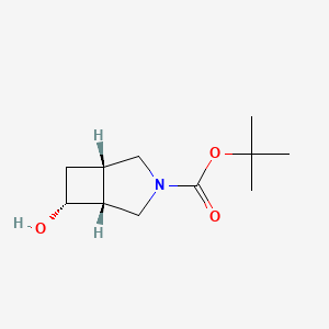 molecular formula C11H19NO3 B15219152 tert-Butyl (1S,5R,6R)-6-hydroxy-3-azabicyclo[3.2.0]heptane-3-carboxylate 