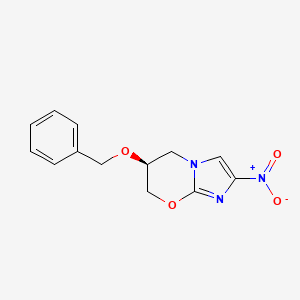 (S)-6-Benzyloxy-2-nitro-6,7-dihydro-5H-imidazo(2,1-b)(1,3)oxazine