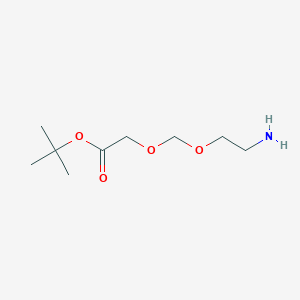 molecular formula C9H19NO4 B15219189 tert-Butyl 2-((2-aminoethoxy)methoxy)acetate 