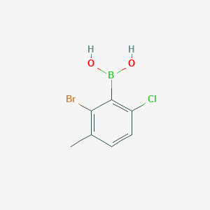 molecular formula C7H7BBrClO2 B1521920 Ácido 2-bromo-6-cloro-3-metilfenilborónico CAS No. 1309980-97-9