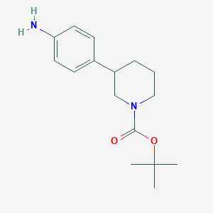 molecular formula C16H24N2O2 B1521923 1-Boc-3-(4-Aminophenyl)piperidine CAS No. 875798-79-1