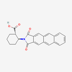 molecular formula C23H19NO4 B1521924 (1S,2S)-2-(1,3-Dioxo-1H-naphtho[2,3-f]isoindol-2(3H)-yl)cyclohexanecarboxylic acid CAS No. 446044-45-7