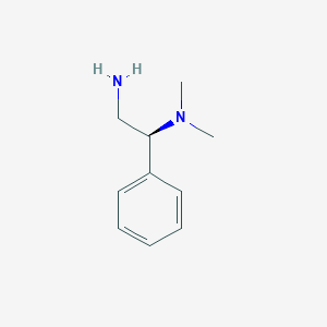 molecular formula C10H16N2 B15219260 [(1S)-2-amino-1-phenylethyl]dimethylamine 