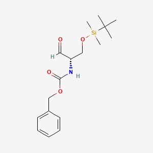 molecular formula C17H27NO4Si B15219267 Benzyl (S)-(1-((tert-butyldimethylsilyl)oxy)-3-oxopropan-2-yl)carbamate 