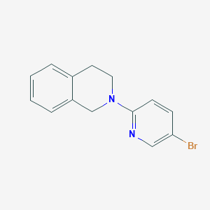 molecular formula C14H13BrN2 B1521927 2-(5-Bromo-2-pyridinyl)-1,2,3,4-tetrahydroisoquinoline CAS No. 553679-54-2