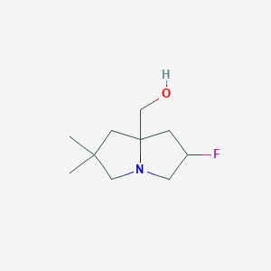 (6-Fluoro-2,2-dimethyltetrahydro-1H-pyrrolizin-7a(5H)-yl)methanol