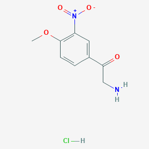 B1521932 2-Amino-1-(4-methoxy-3-nitro-phenyl)-ethanone hydrochloride CAS No. 877395-19-2