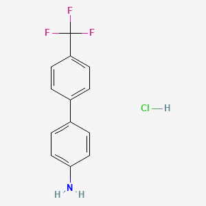 molecular formula C13H11ClF3N B1521934 4'-(三氟甲基)-[1,1'-联苯]-4-胺盐酸盐 CAS No. 1209254-98-7
