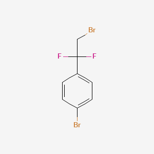 molecular formula C8H6Br2F2 B1521935 1-溴-4-(2-溴-1,1-二氟乙基)苯 CAS No. 471246-90-9