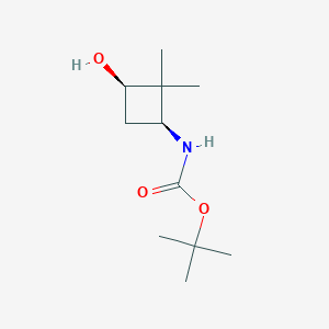 tert-Butyl cis-2,2-dimethyl-3-hydroxycyclobutylcarbamate