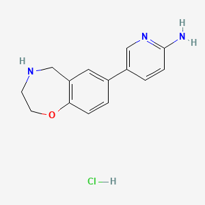 5-(2,3,4,5-Tetrahydrobenzo[f][1,4]oxazepin-7-yl)pyridin-2-amine hydrochloride