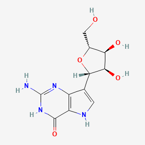 2-Amino-7-((2S,3R,4S,5R)-3,4-dihydroxy-5-(hydroxymethyl)tetrahydrofuran-2-yl)-1H-pyrrolo[3,2-d]pyrimidin-4(5H)-one