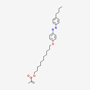 molecular formula C31H44N2O3 B1521945 11-[4-(4-丁基苯偶氮)苯氧基]十一烷基甲基丙烯酸酯 CAS No. 428515-74-6