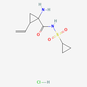 1-Amino-N-(cyclopropylsulfonyl)-2-vinylcyclopropane-1-carboxamide hydrochloride