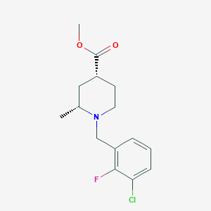 Methyl (2R,4R)-1-(3-chloro-2-fluorobenzyl)-2-methylpiperidine-4-carboxylate