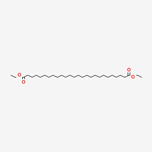 molecular formula C30H58O4 B15219495 Diethyl hexacosanedioate 