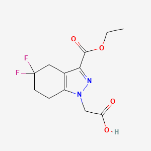 2-(3-(Ethoxycarbonyl)-5,5-difluoro-4,5,6,7-tetrahydro-1H-indazol-1-yl)acetic acid