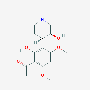 1-(2-Hydroxy-3-((3S,4R)-3-hydroxy-1-methylpiperidin-4-yl)-4,6-dimethoxyphenyl)ethan-1-one