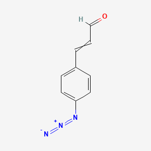 molecular formula C9H7N3O B1521951 3-(4-Azidophenyl)prop-2-enal CAS No. 22736-78-3
